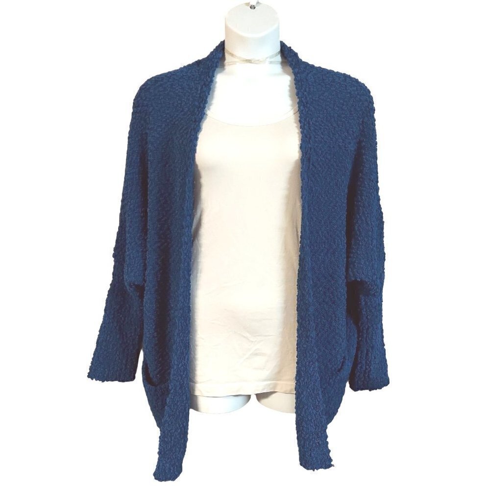Umgee Women's Oversized Lagenlook Chunky Open Front Cardigan